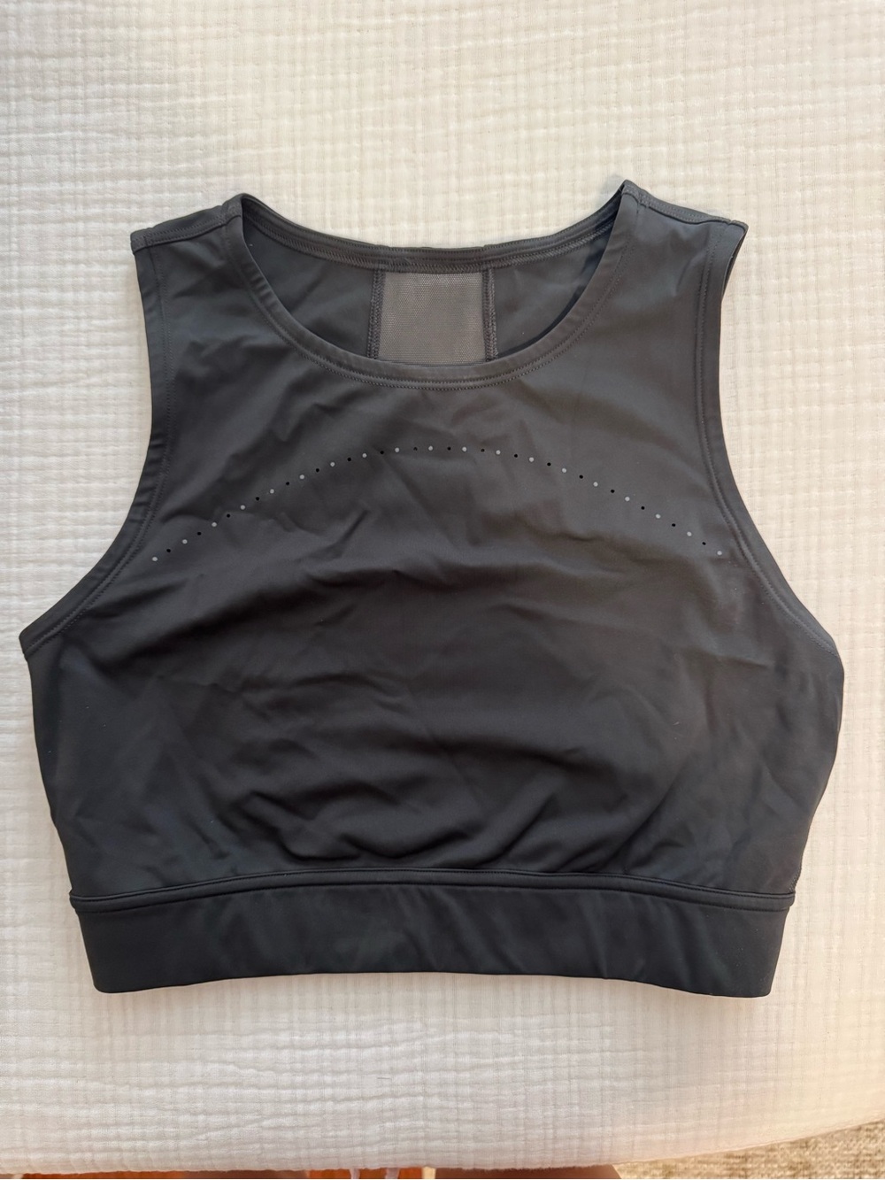 lululemon athletica Black High-Neck Perforated Sports Bra